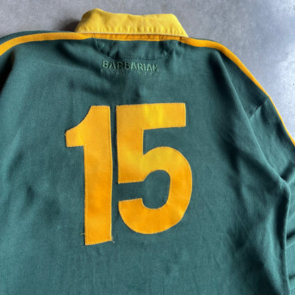 Vintage Iowa Falls Green & Yellow #15 Rugby Shirt