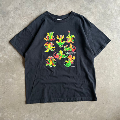 Y2K Stoken’ The Fire Freaky Dragon Tee