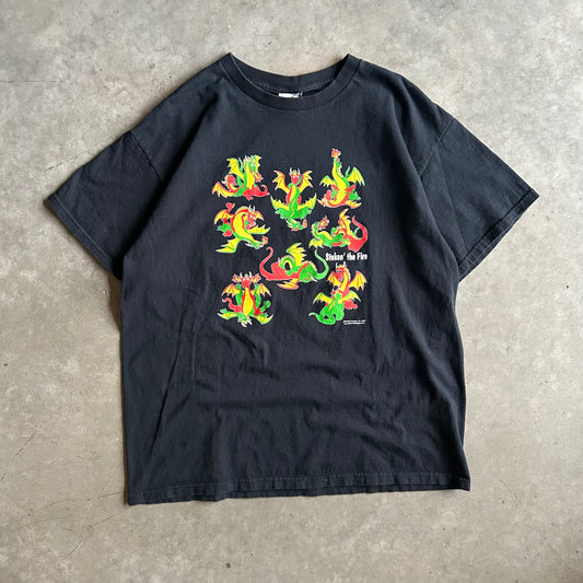 Y2K Stoken’ The Fire Freaky Dragon Tee
