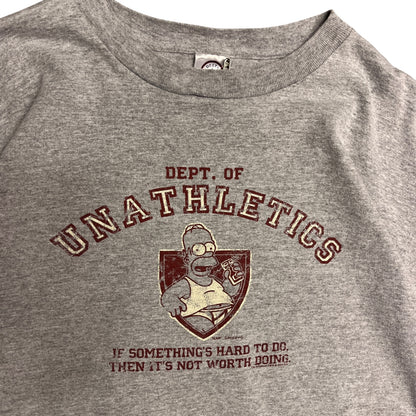 Y2K Homer Simpson Dept. Of Unathletics Tee