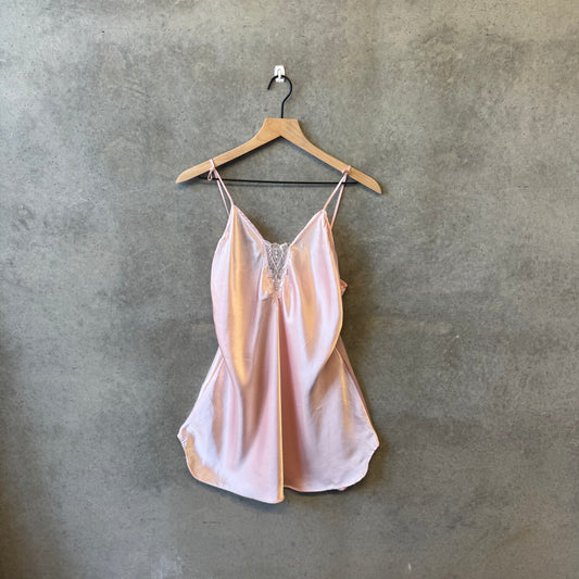 Women’s Vintage Pink Lace Slip
