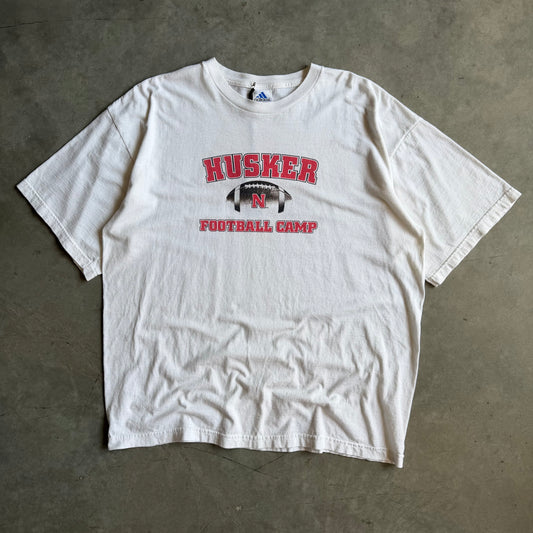 Vintage Adidas Nebraska Cornhuskers Football Camp T Shirt