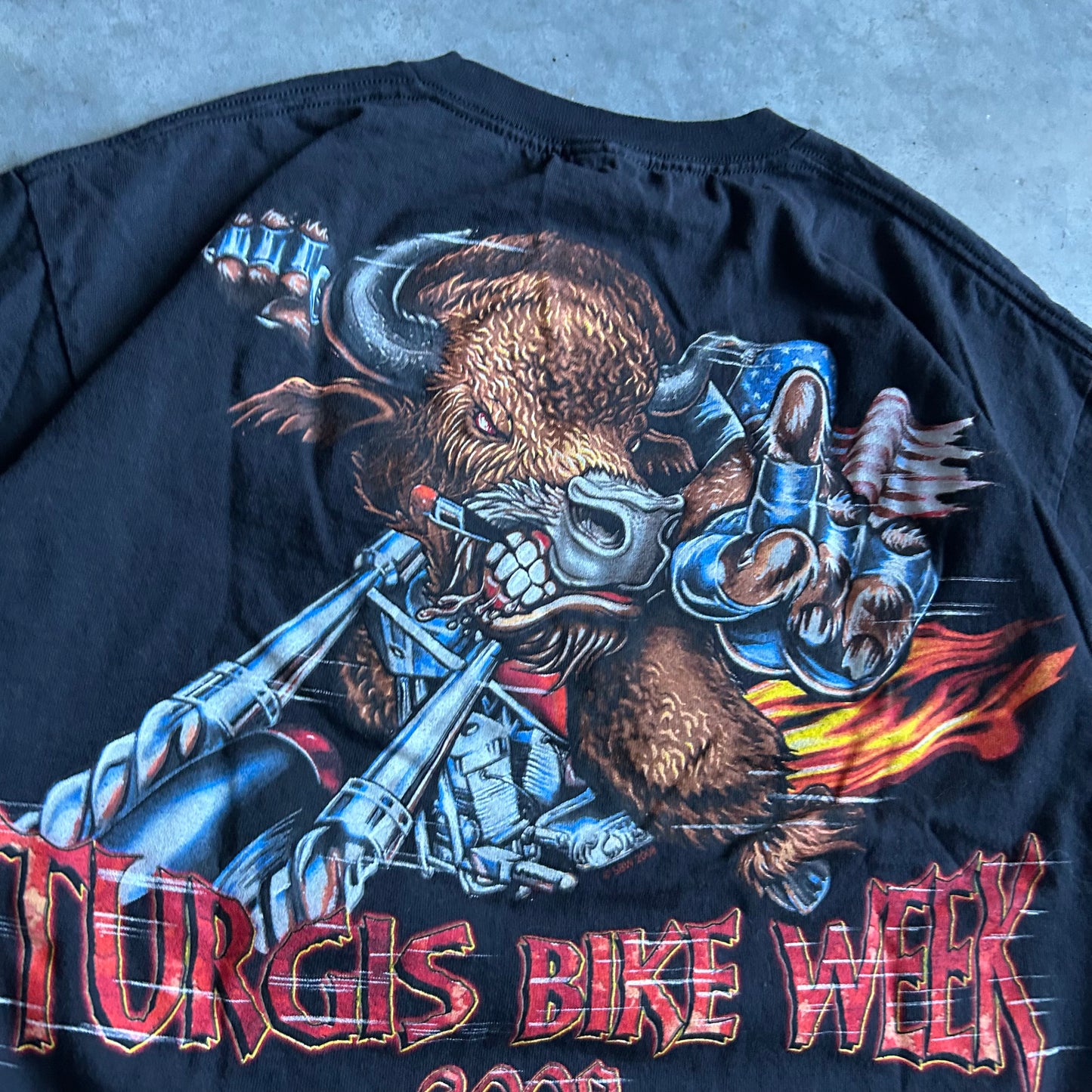 Y2K Sturgis 2008 Bike Week Bison Tee