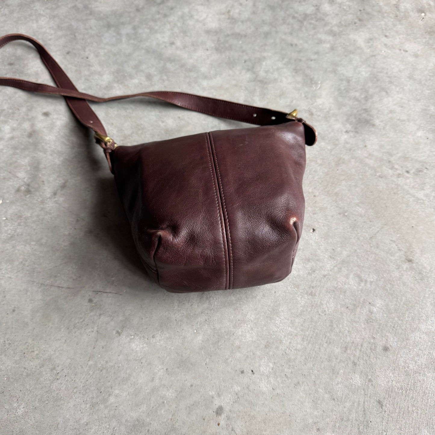 Vintage Coach Pochette Brown Crossbody