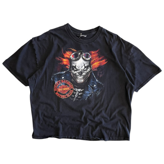 Y2K Indianola Harley Davidson Biker Clown Tee