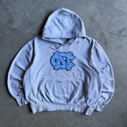 Y2K Nike UNC Centered Logo Gray Hoodie