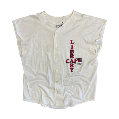 Vintage Library Cafe Budweiser Button Up Tee