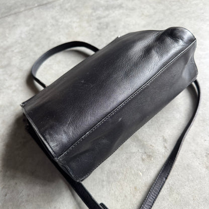 Vintage Coach Whitney Satchel Crossbody Black Leather