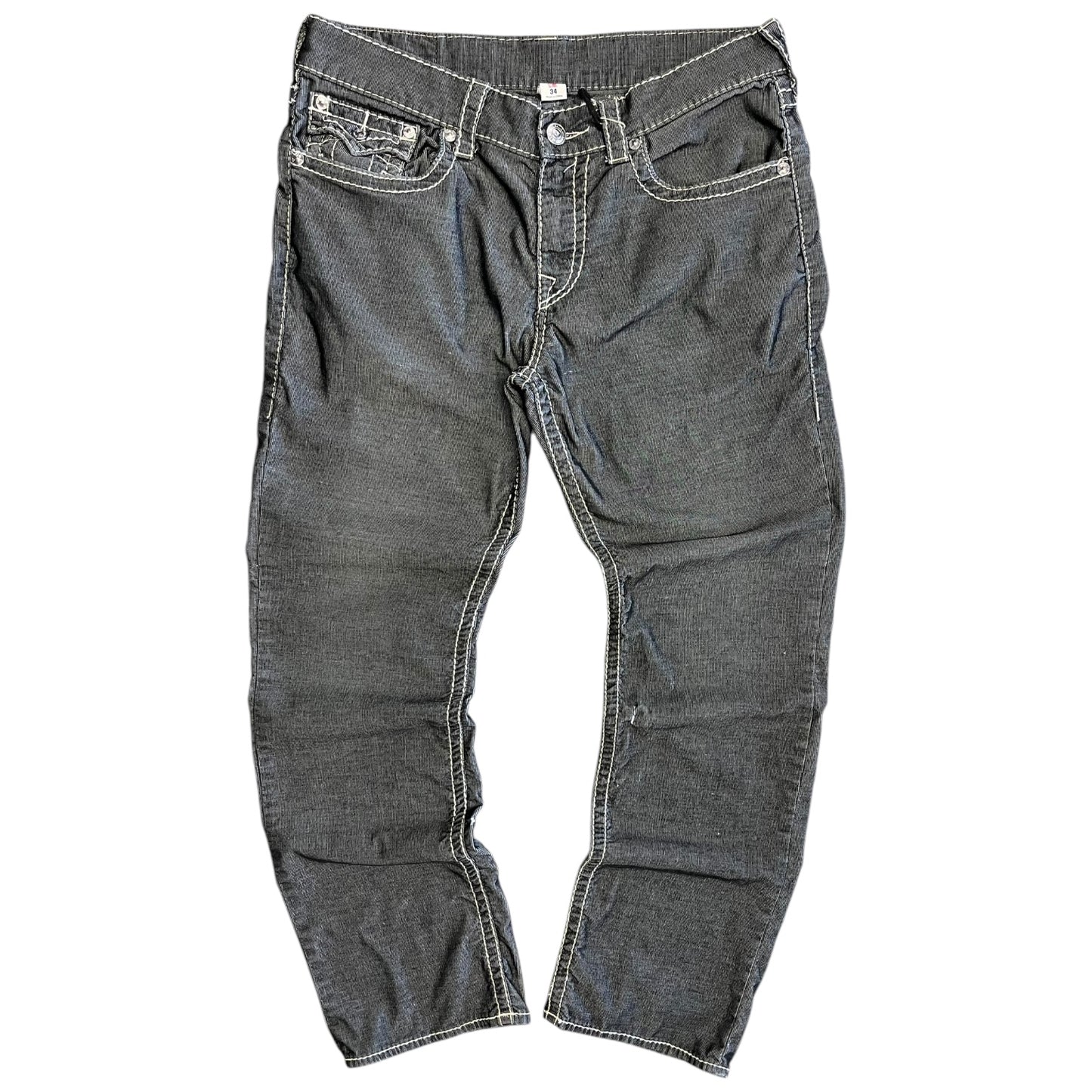 True Religion Straight Leg 3M Reflective Jeans