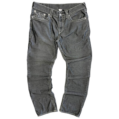 True Religion Straight Leg 3M Reflective Jeans