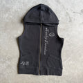 Y2K Women’s Harley Davidson Sleeveless Zip-Up Hoodie