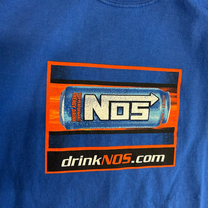 Y2K NOS Energy Drink Can “drinkNOS.com” Tee