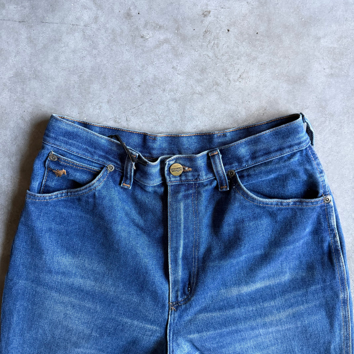 Vintage Women’s Wrangler Misses Full Fit Blue Jeans