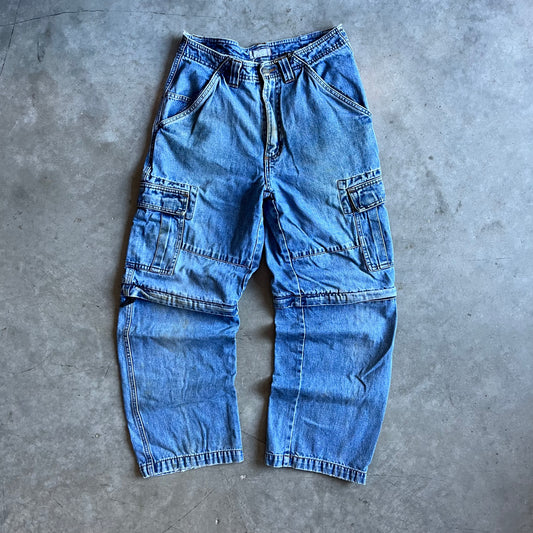 Vintage Utility Brand Jort Convertible Cargo Jeans