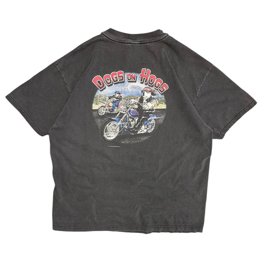 Y2K Big Dogs Dogs On Hogs Motorcycle T Shirt