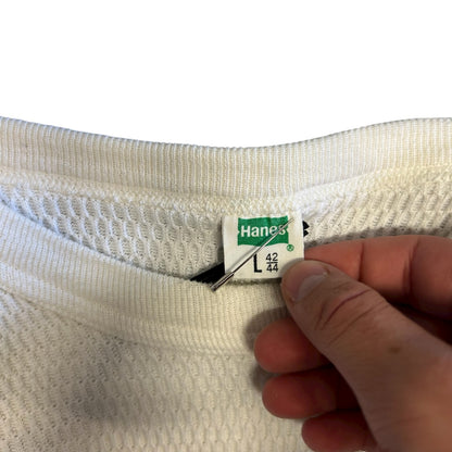 Vintage 70s Hanes Waffle Knit Thermal Longsleeve