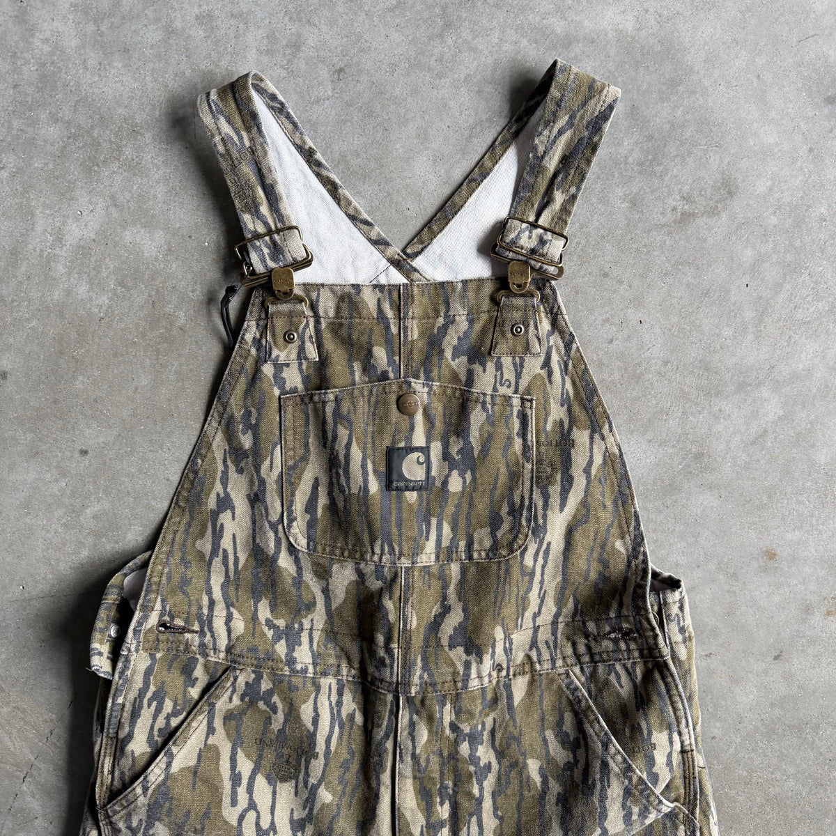 Y2K Women’s Carhartt Camo Double Knee Snow Overalls