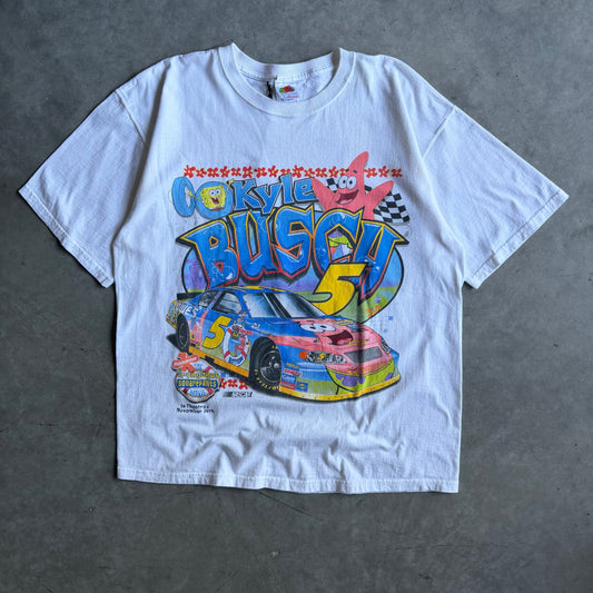 Vintage SpongeBob SquarePants Movie NASCAR Kyle Busch Tee