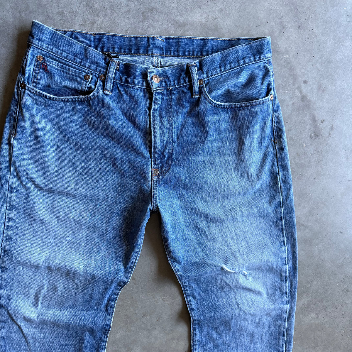 Polo Ralph Lauren Straight Leg Vintage Wash Denim
