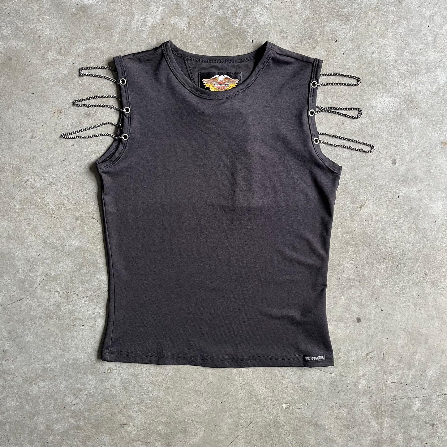 Women’s Vintage NWT Harley Davidson Black Tank With Hardware