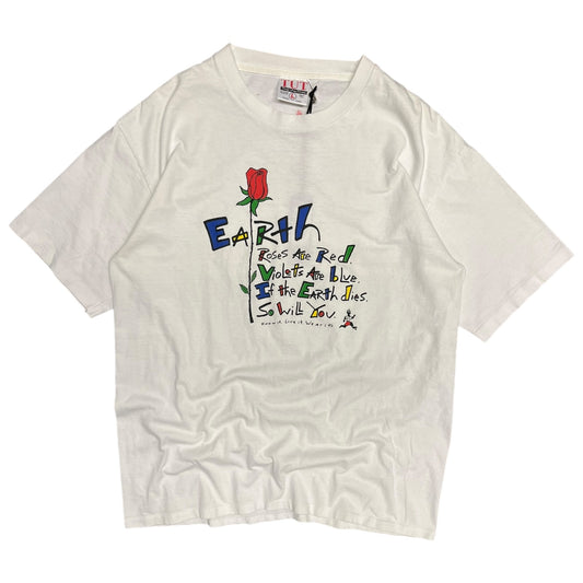 Vintage 90s Colorful Earth Quote Tee