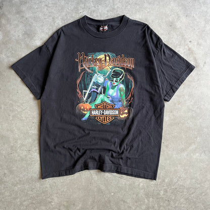 Harley Davidson Halloween Bombshell Graphic T Shirt