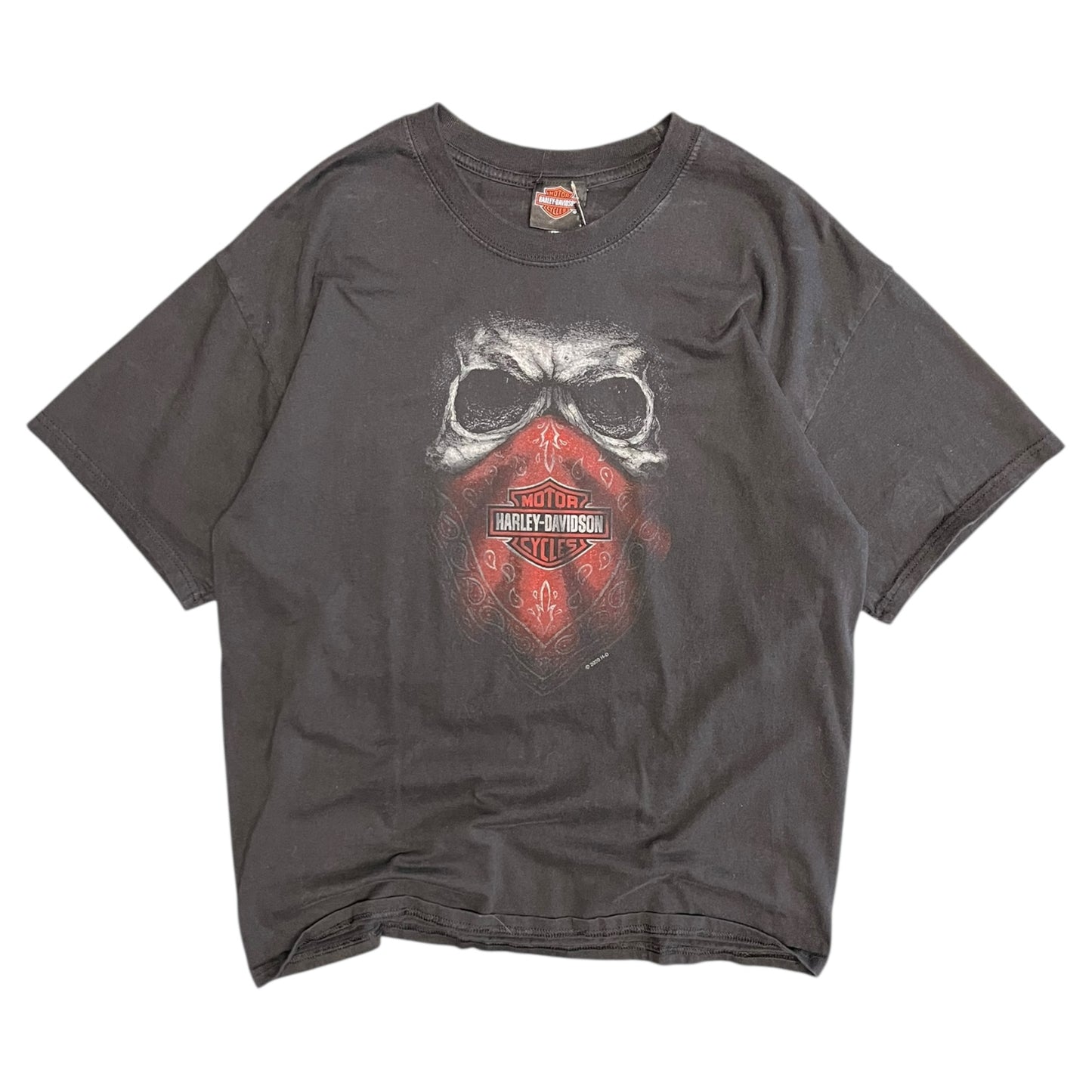 Y2K Harley Davidson Red Skull Tee