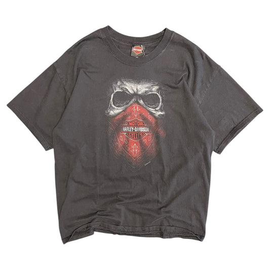 Y2K Harley Davidson Red Skull Tee