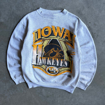 Vintage Iowa Hawkeyes Big Banner Logo Sweatshirt