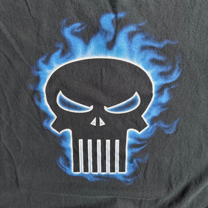 Y2K Marvel Punisher Flame Logo Tee