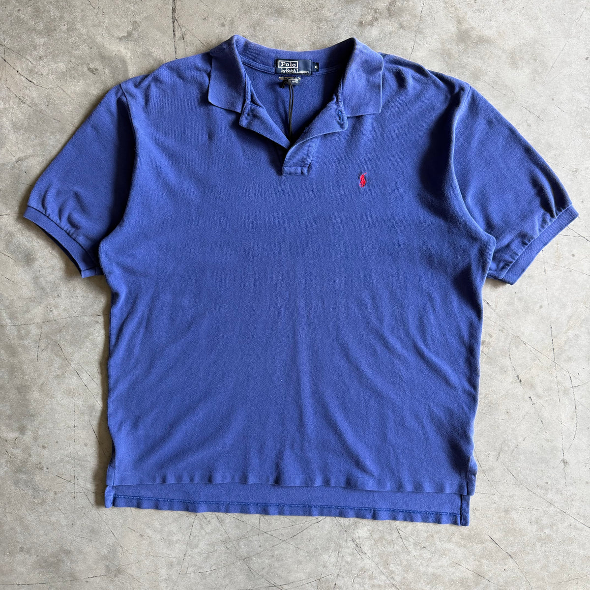 Vintage Ralph Lauren Blue w/Red Pony Polo