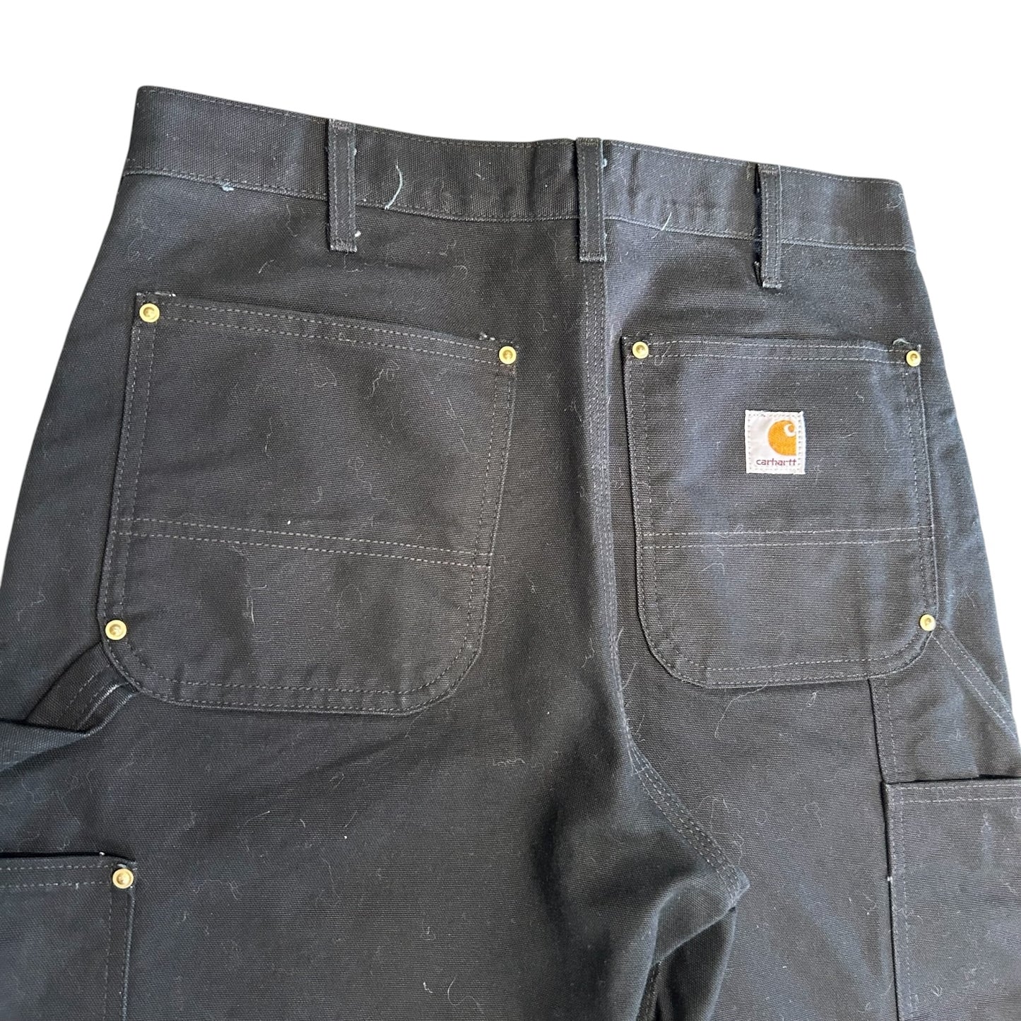 Carhartt ‘B01 BLK’ Dungaree Fit Double Knee Carpenters