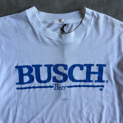 Vintage Busch Beer Spell Out Logo T Shirt