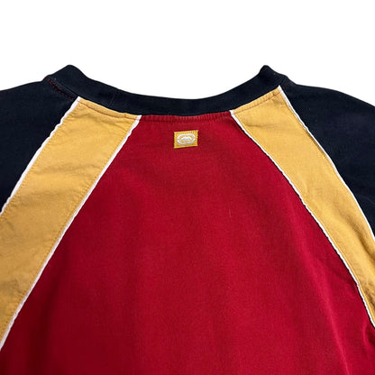 Y2K Ecko Unlimited Red/Gold/Navy Raglan Cut Longsleeve