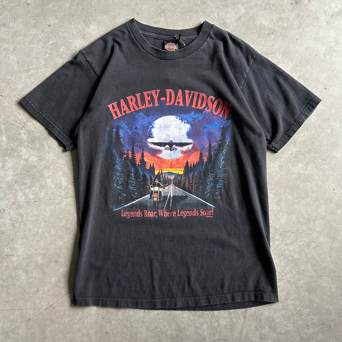 Vintage Harley Davidson ‘Legends Roar Where Legends Soar’ T Shirt