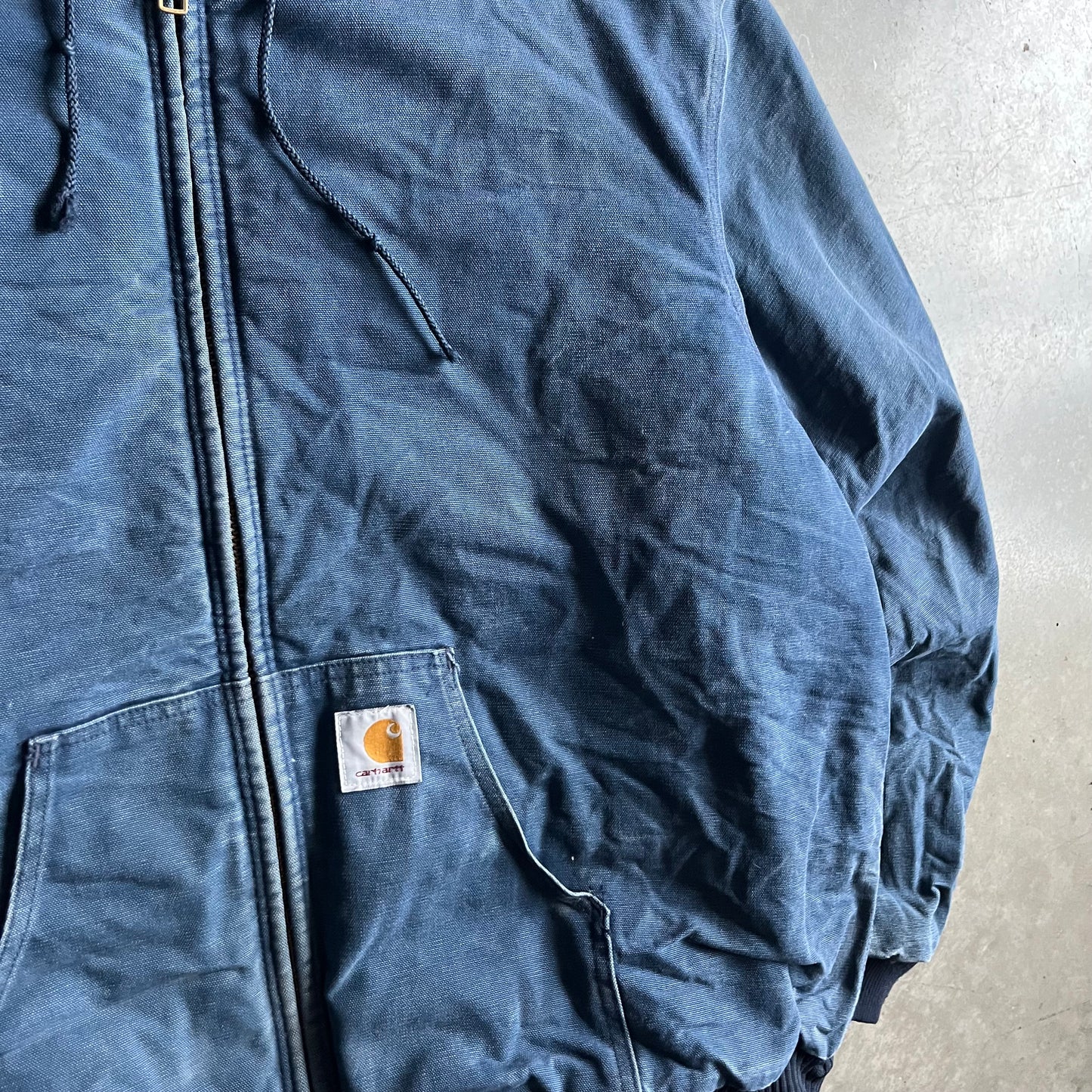 Vintage Carhartt Faded Blue Work Jacket