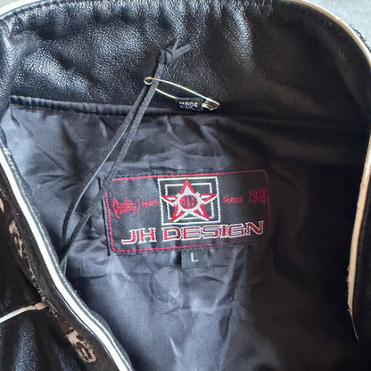 JH Design Leather M&Ms NASCAR Racing Jacket