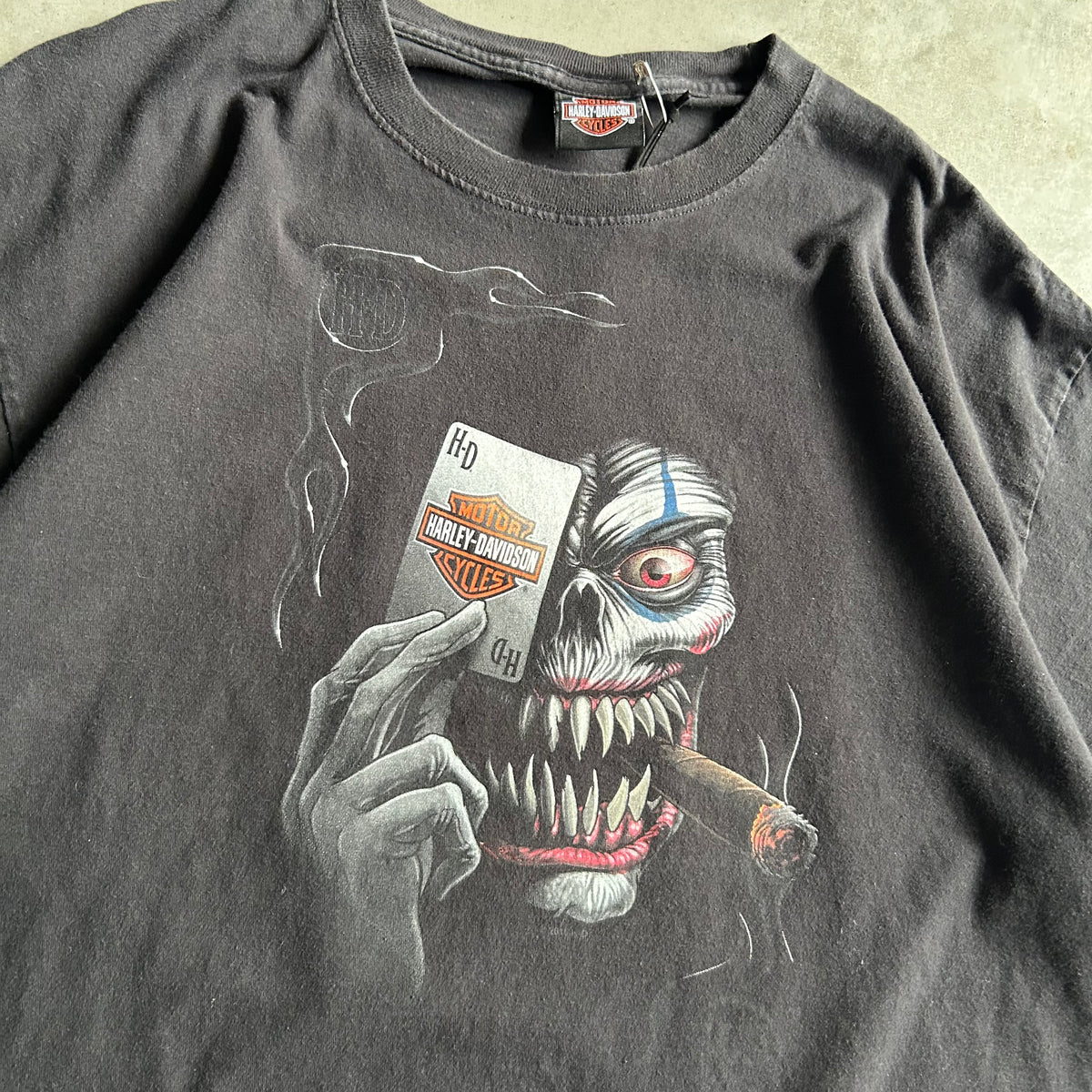Harley Davidson Clown w/ A Playing Card T Shirt