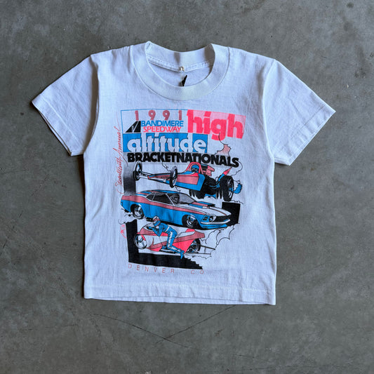 Vintage 1991 Denver High Altitude Motor Racing Baby Tee