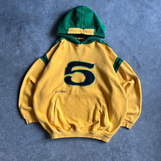 Y2K FUBU Athletics Green / Yellow Hoodie