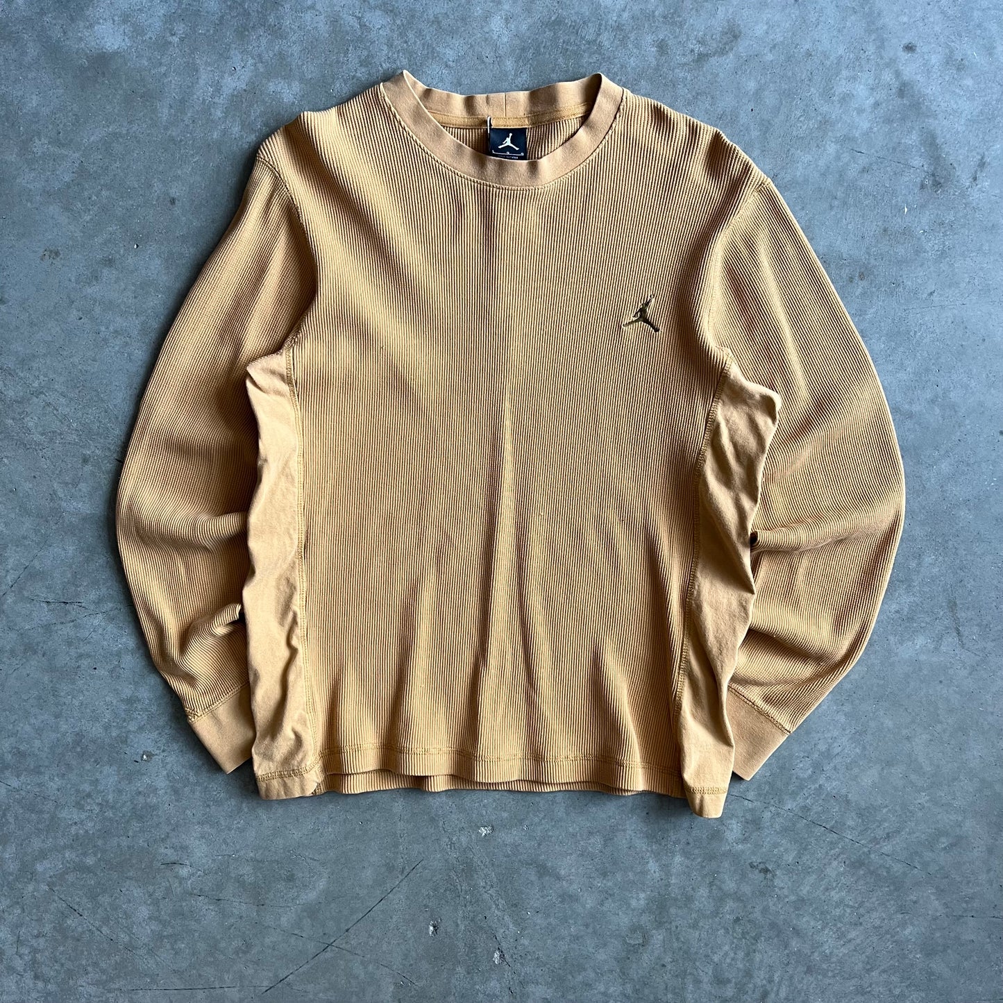 Y2K Jordan Gold Thermal Longsleeve