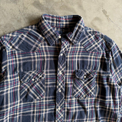 Vintage Wrangler Flannel Pearl Snap