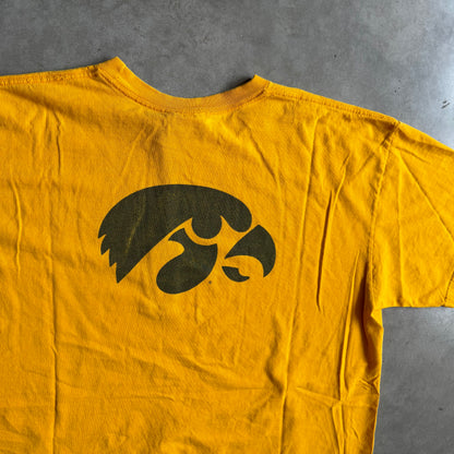 Y2K Nike Iowa Hawkeyes Centered Swoosh & Spell-Out Tee