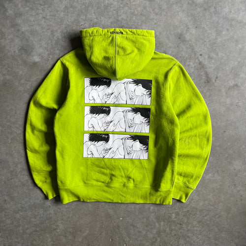 Supreme x AKIRA FW17 Syringe Zip Up Hoodie Lime Green