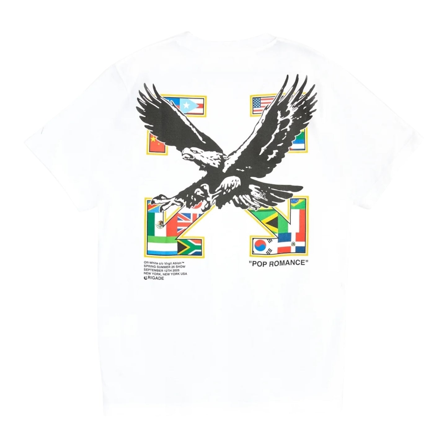 Off White x Brigade NYFW “Staff” T Shirt White