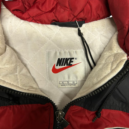 Vintage Nike Black & Red Zip-Up Windbreaker Coat