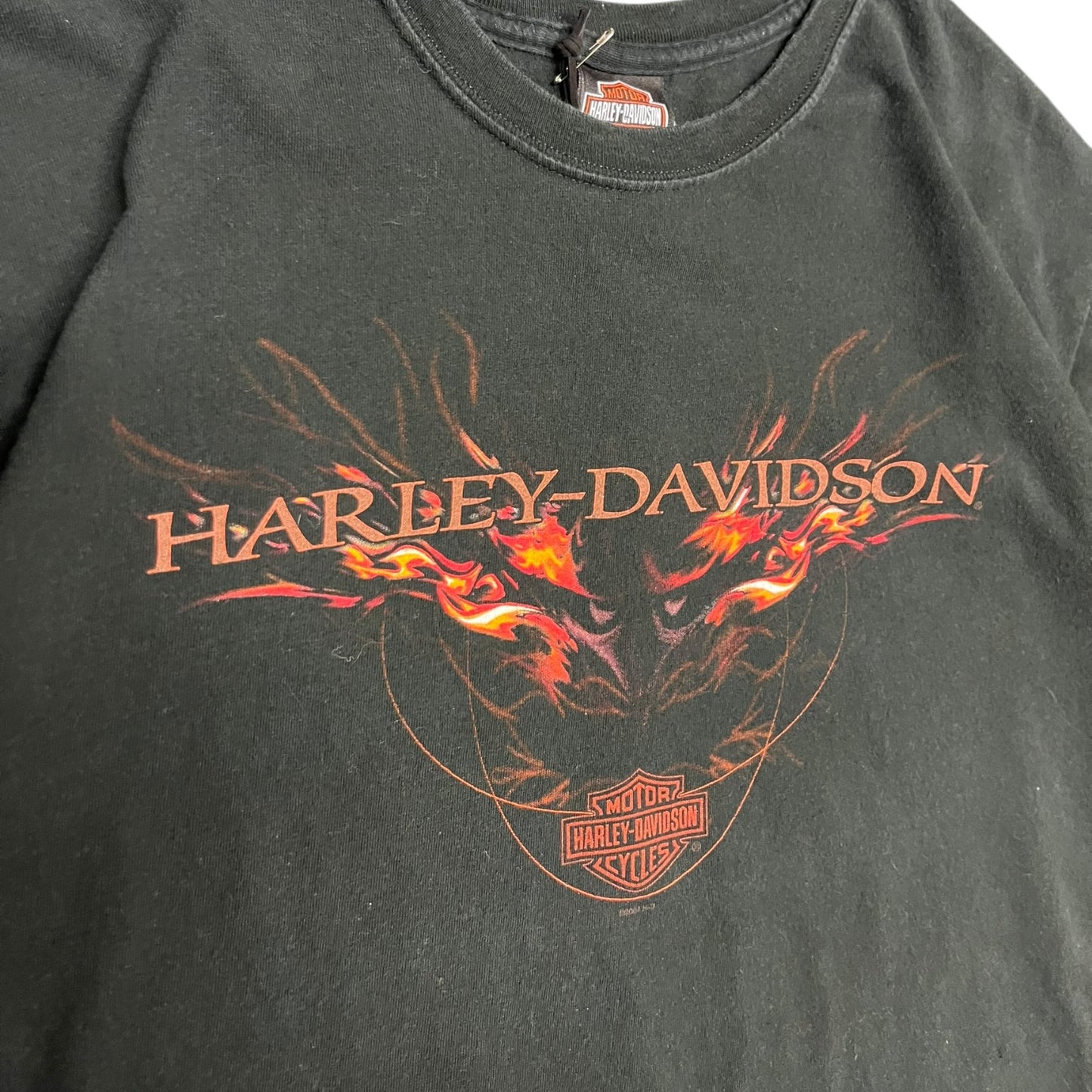 Y2K Harley Davidson Flame Eagle Colorado Tee