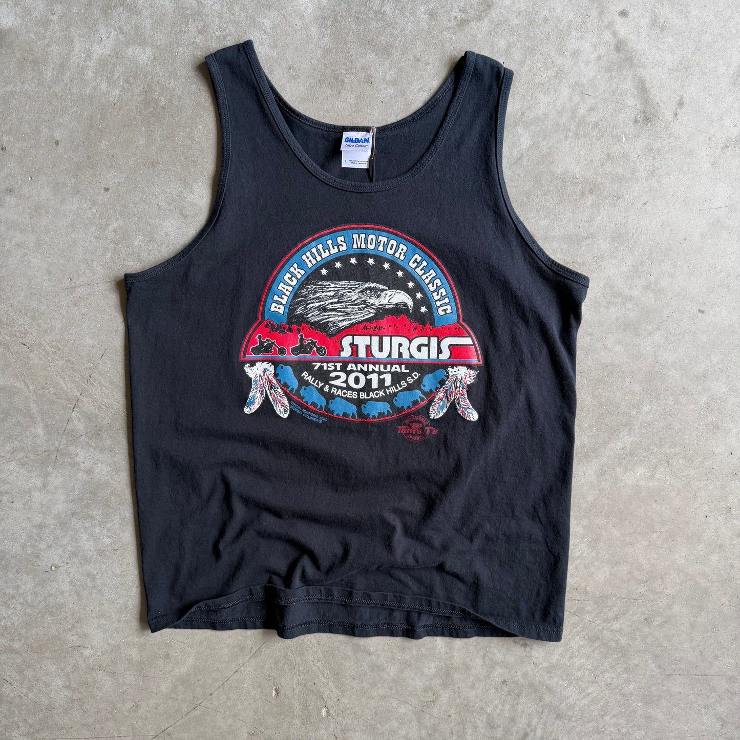 Sturgis 2011 Rally Racing Sleeveless Black Tee