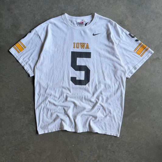 Y2K Nike Iowa Hawkeyes #5 Football Jersey Tee