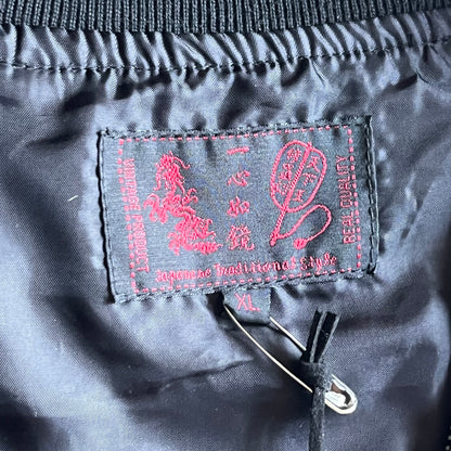 Satin Embroidered Wolf Sukajan Jacket